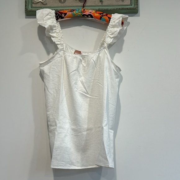 Show me your mumu 2 piece ruffle tank top and shorts light weight cotton size XL - Picture 2 of 9